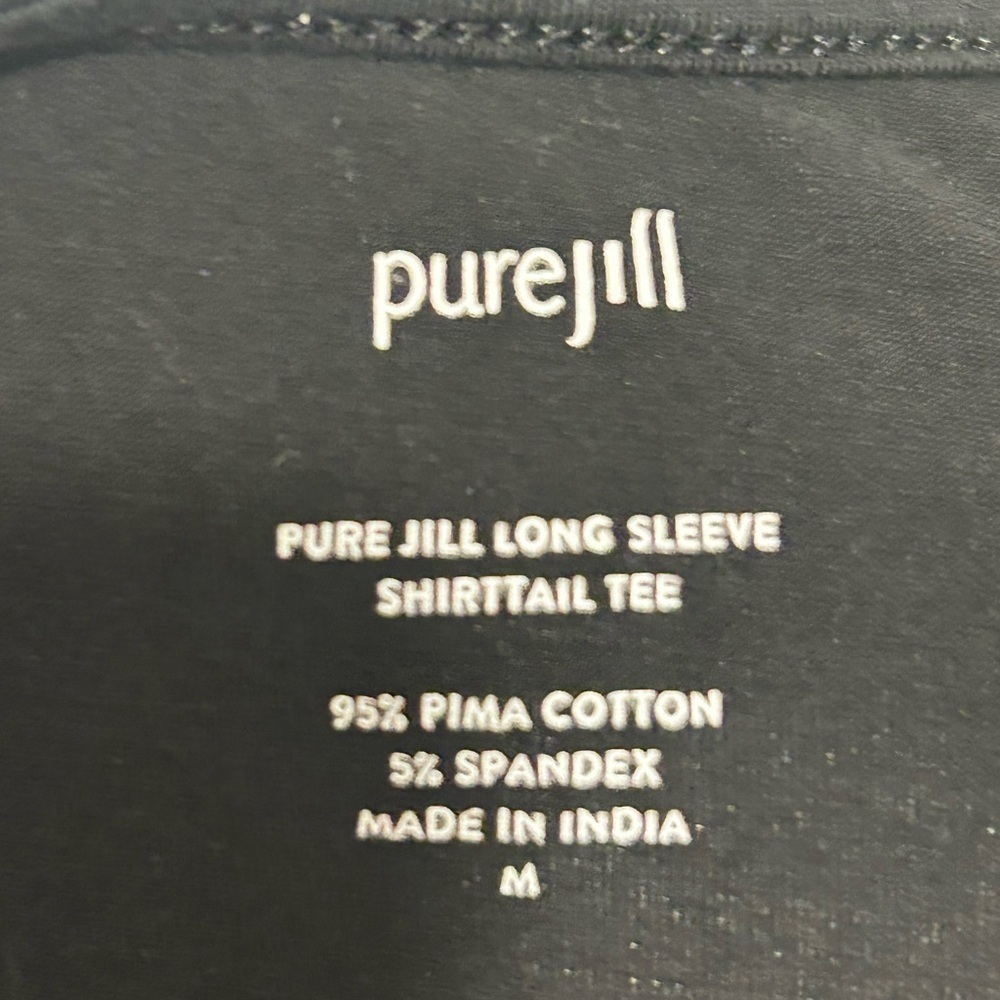 J. Jill Black Long Sleeve Blouse - Picture 2 of 3
